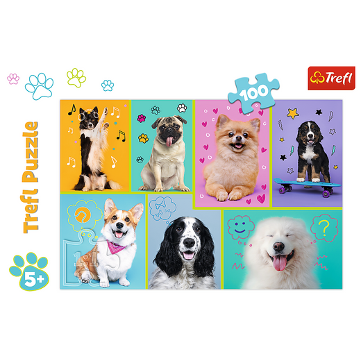 Puzzle - In the world of dogs - Trefl 16421