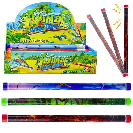 Acoustic Sound Tube Dinosaurs Lights Colorful 40cm Mix