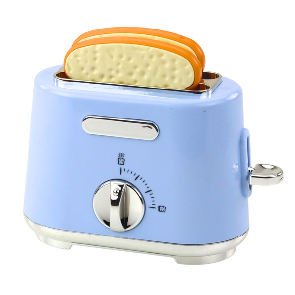 Kids Kitchen Toaster Pops Out Toast Blue