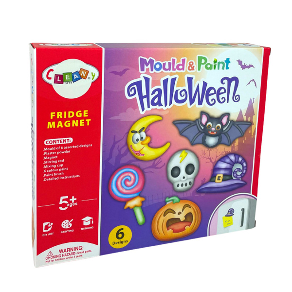 DIY Halloween Magnets Plaster Casts Pumpkin Kit