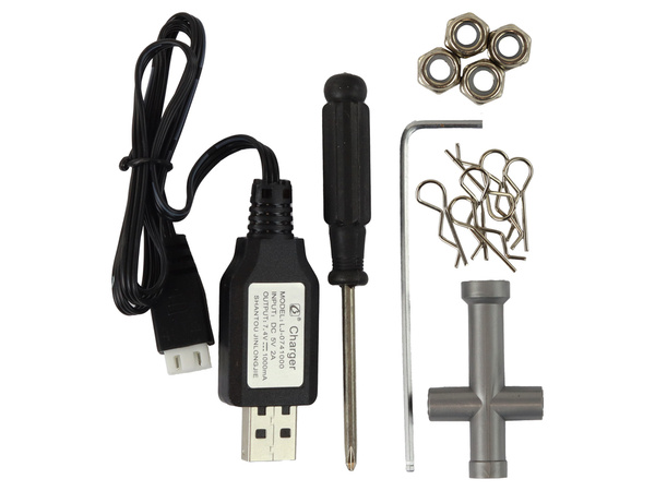 Rabbits RC-Geländewagen mit Allradantrieb, blau, 2,4 G