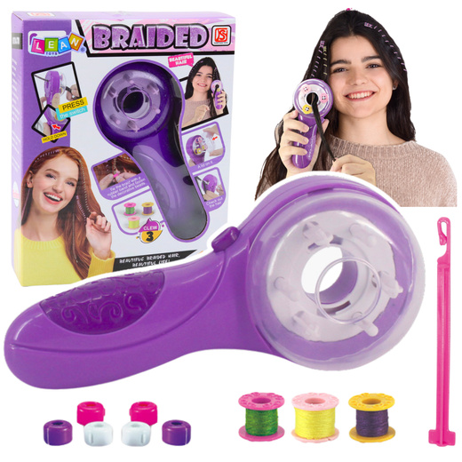 Haar-Schönheitsset, Flechtmaschine, Fäden, Gummibänder, Perlen