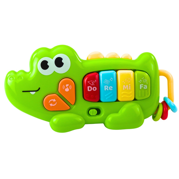 Interactive Musical Piano for Toddlers Crocodile Beads Green
