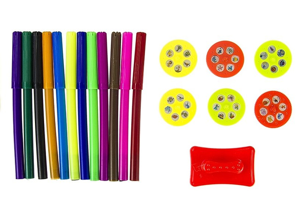 Projector Painting Airplane Kids Creative Set Lantern Slides 36 Patterns