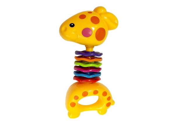 Baby-Affe-Giraffe-Rasseln im Etui-Set