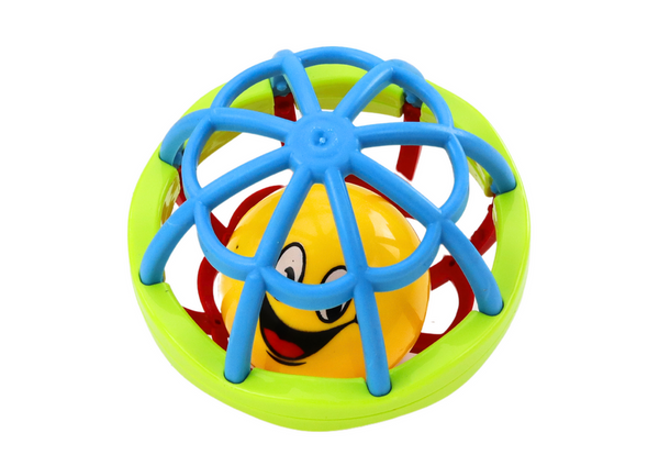 Sensorischer Ball, Gummirassel, flexibel, bunt