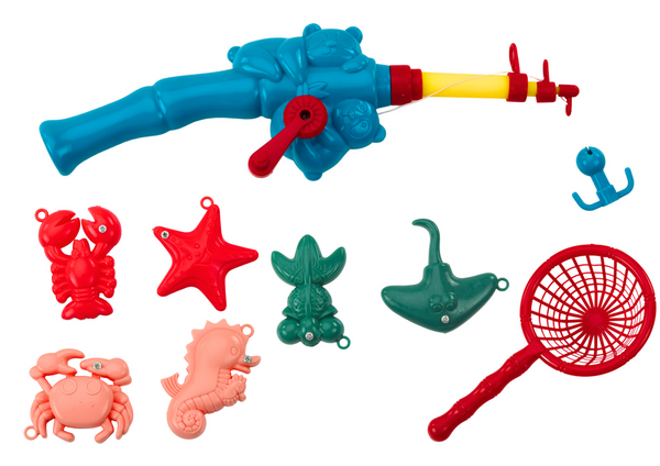 Multifunktionaler Tisch 4in1 Blöcke Angeln Zeichnen Blau