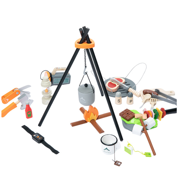Camping Set Wooden Campfire Accessories 45 El