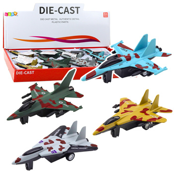 Militärjäger mit Friktionsantrieb Metall 11cm Mix