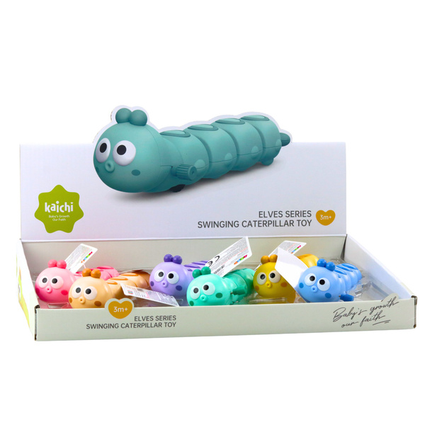 Riding Caterpillar Earthworm Wind-Up Toy Colors