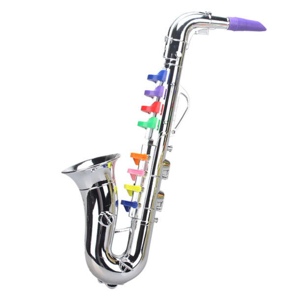 Children's Musical Instrument Toy Saxophone Silver