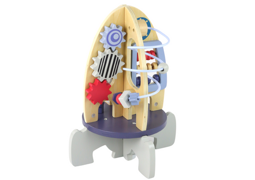 Wooden Racket Educational Beads Gears