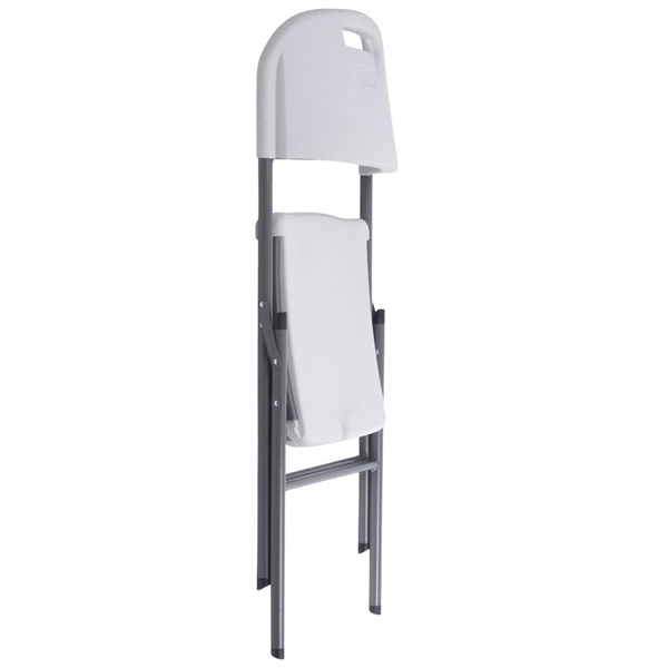 Folding Catering Banquet Chair White 84x50x46 cm