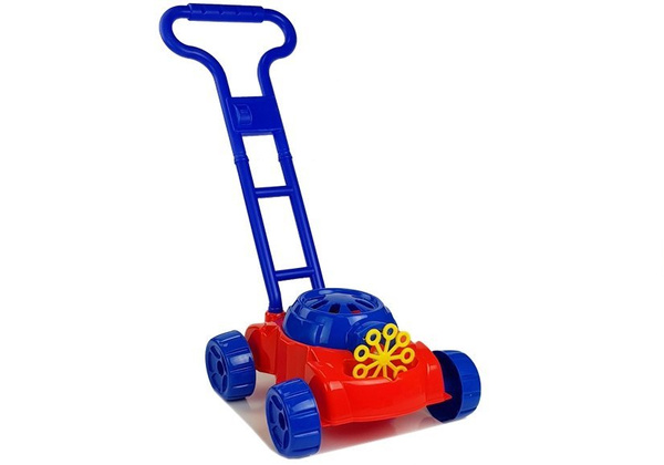 Rasenmäher Seifenblasenmaschine Rot-Blaue Seifenblasen