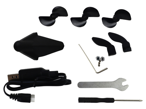 Motorboot R/C 2.4G Lichter 30 km/h Blau