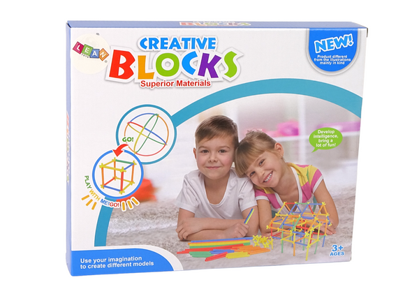 Building Blocks Construction Sticks Straws Set