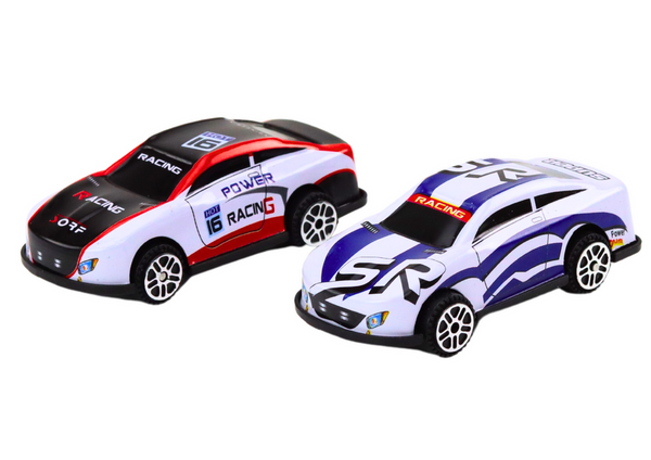 Zestaw Resoraków Autka Samochody Z Napędem Kolorowe 16 Sztuk