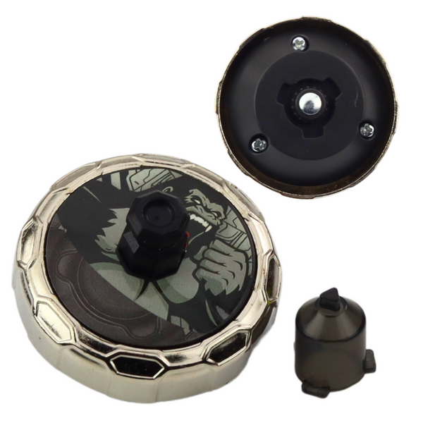 Fliegende Scheibe Gorilla Black Spinner Launcher Set