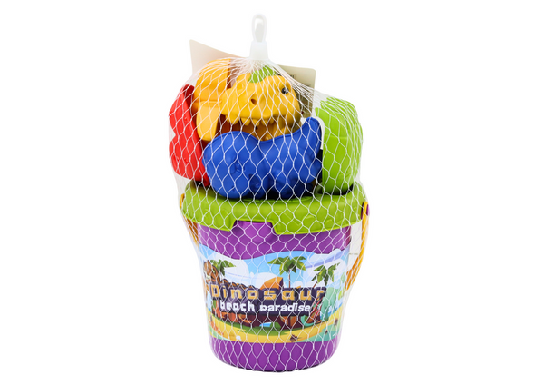 Sand Set, Bucket, Spatula, Rake, Molds, Dinosaurs
