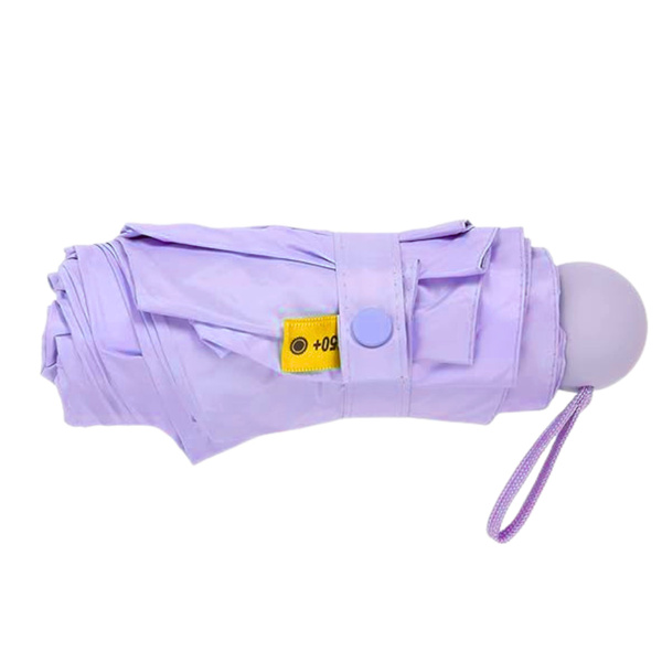 Parasolka Kieszonkowa Składana z Ochroną UV UPF 50+ Etui Fioletowa 90 cm