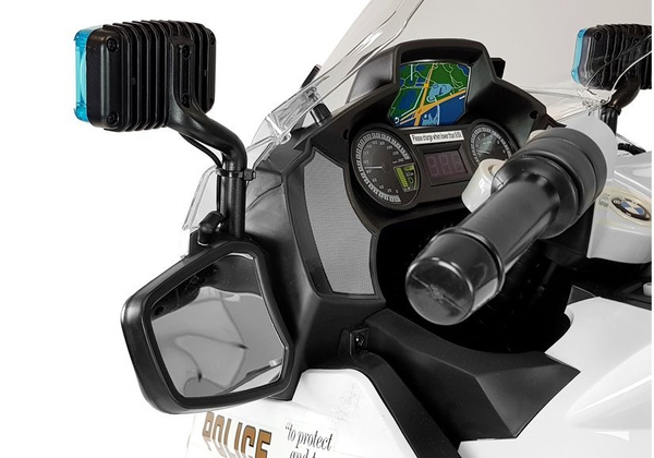 Motorrad BMW Polizei Weiß LED Frontscheinwerfer EVA-Reifen Motorrad