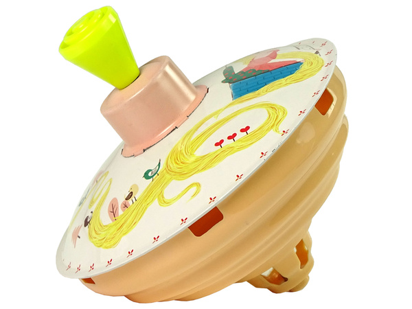 Rapunzel Spinning Top Yellow Metal