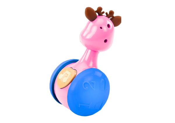 Wańka Wstanka Jelonek Beads Squeaker Pink