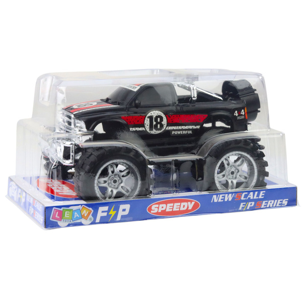 Geländewagen mit Heckantrieb, Rot und Schwarz