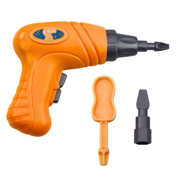 Dinosaurier zum Aufschrauben Schrauben Grün Bohrer DIY