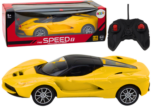 RC-Car 1:16 Ferngesteuertes, gelbes Sportauto