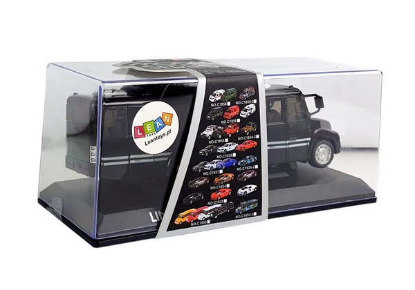 Schwarze Polizei Bus-Federantriebslichter