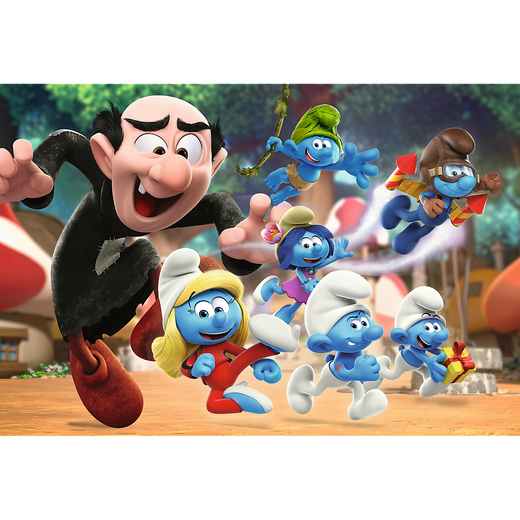 Puzzle - 100 - Nauki Papy Smerfa - Smerfy - Trefl 16481