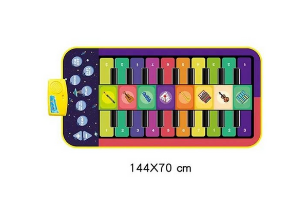 Musical Educational Mat Piano Instruments Theme