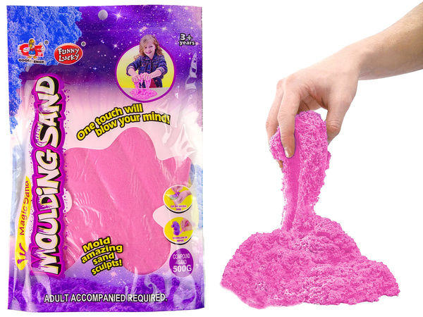 Kinetic Sand Colour Pink  Pack of 500g Magic Sand