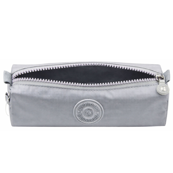 School Pencil Case Organizer Single Compartment Gray 21.5cm