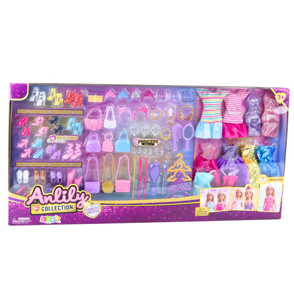 Großes Fashion Set Anlily Collection Kleider Accessoires 65-tlg.