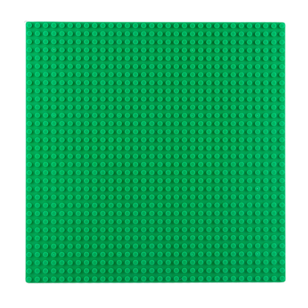 Construction Board for Building Blocks Dark Green 25.5x25.5 cm