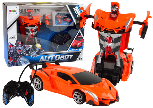 Car Robot 2in1 Remote Control R/C Remote Control Orange