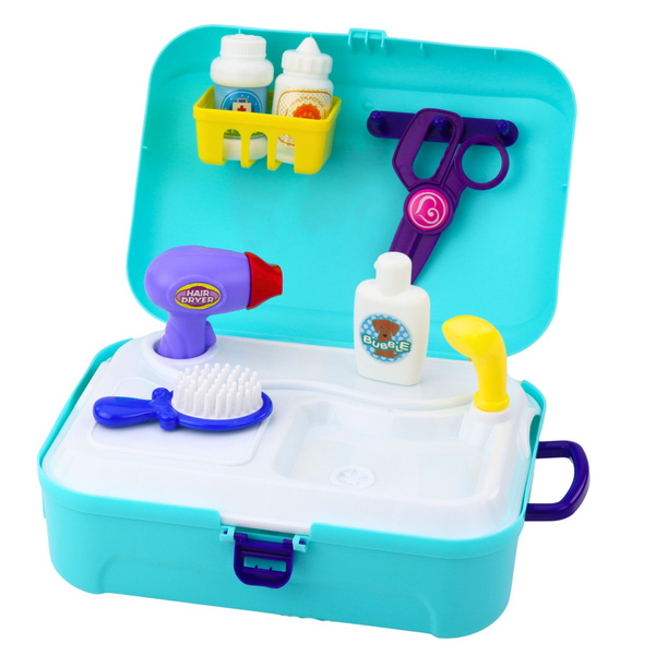 Beauty Set Pet Salon Suitcase Backpack 16 pcs.