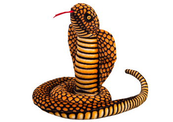 Plush Mascot Snake King Cobra Brown 100 cm