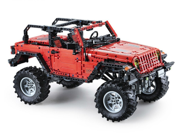 Construction Blocks Auto Off-Road Remote Controlled Red 1941 Elements