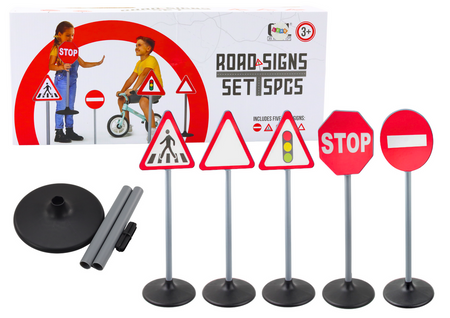 Educational Road Signs Warning Set 5 Pcs 70cm