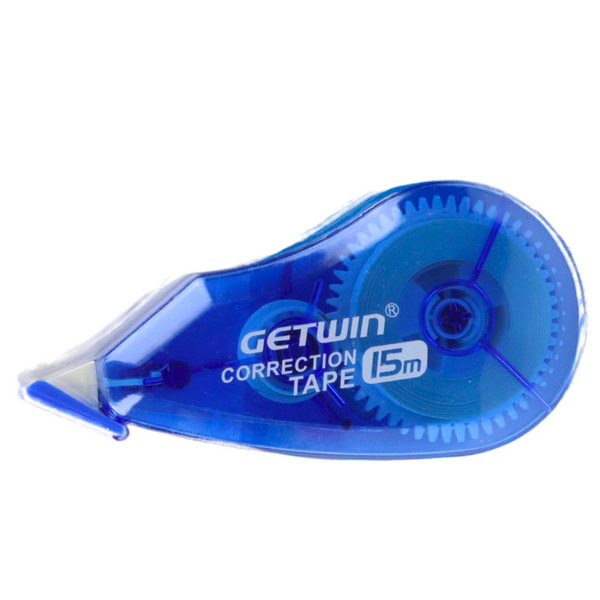 Maus-Korrekturband für Schule und Büro, 15 m x 5 mm, Blau