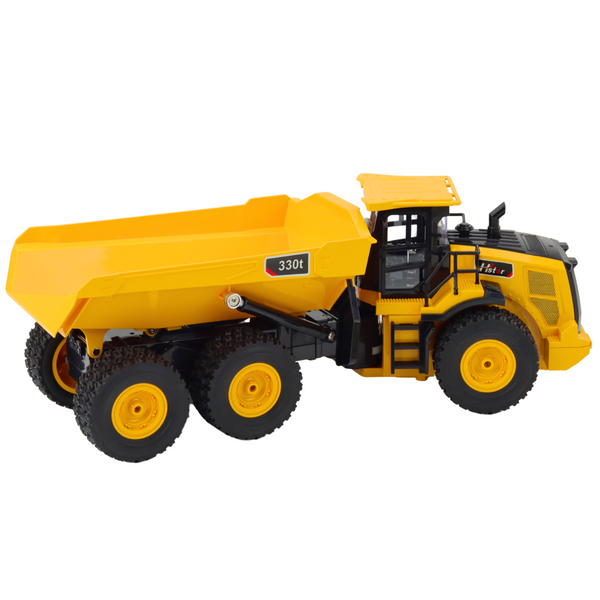 Ferngesteuerter RC Muldenkipper Transporter Sounds 9CH 2.4G Gelb
