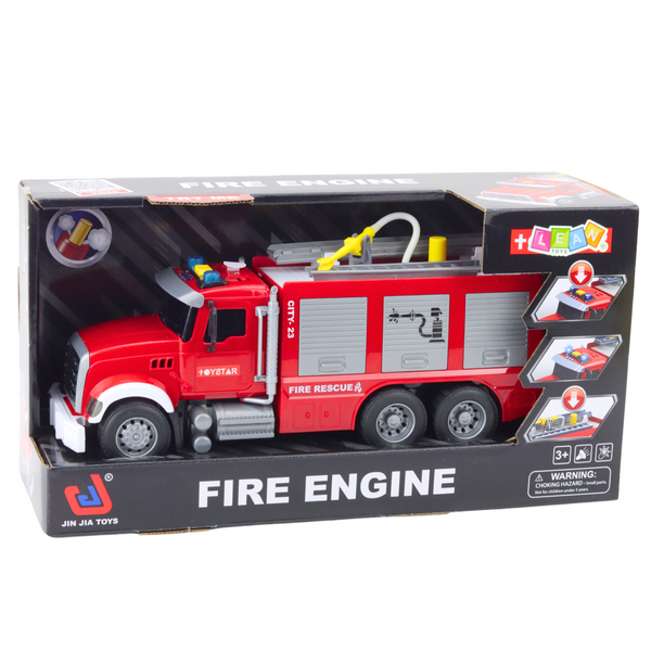 Fire Truck Water Lights Sounds Red 1:14