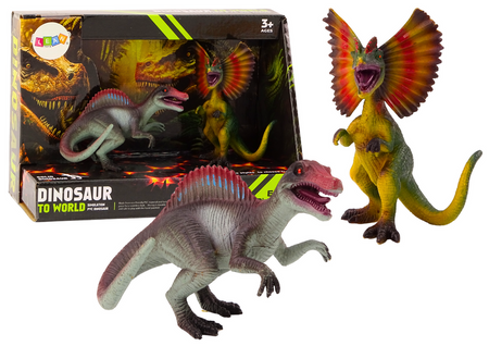 Dinosaurierfiguren Spinosaurus Dilophosaurus Set 2 Stück
