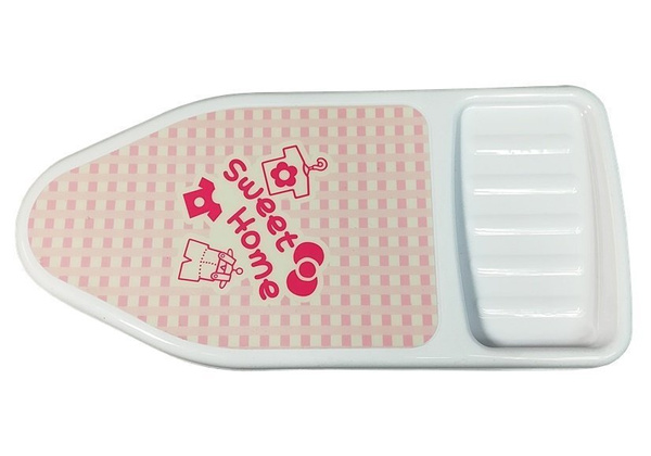 Różowe Żelazko Zestaw do Prasowania Deska Wieszaki