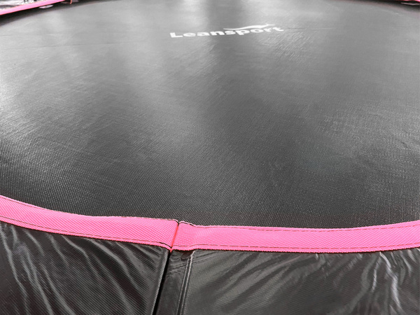 LEAN Sport Max 16ft Trampolin Schwarz-Rosa