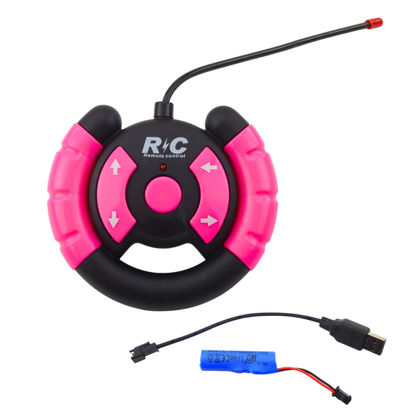 Ferngesteuertes RC-Geländeauto mit Puppen, rosa, Maßstab 1:16