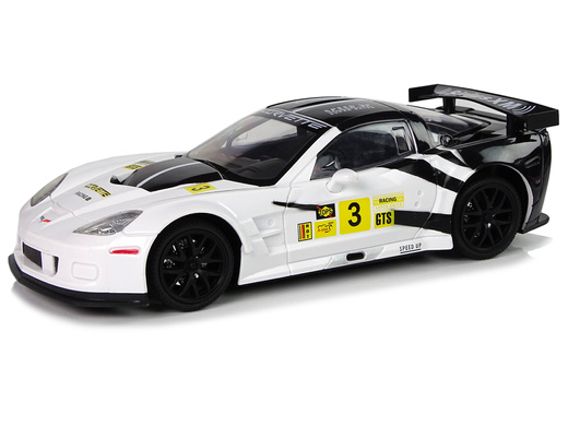 Racing Sportwagen R/C 1:18 Corvette C6.R Weiß 2.4 G Lights